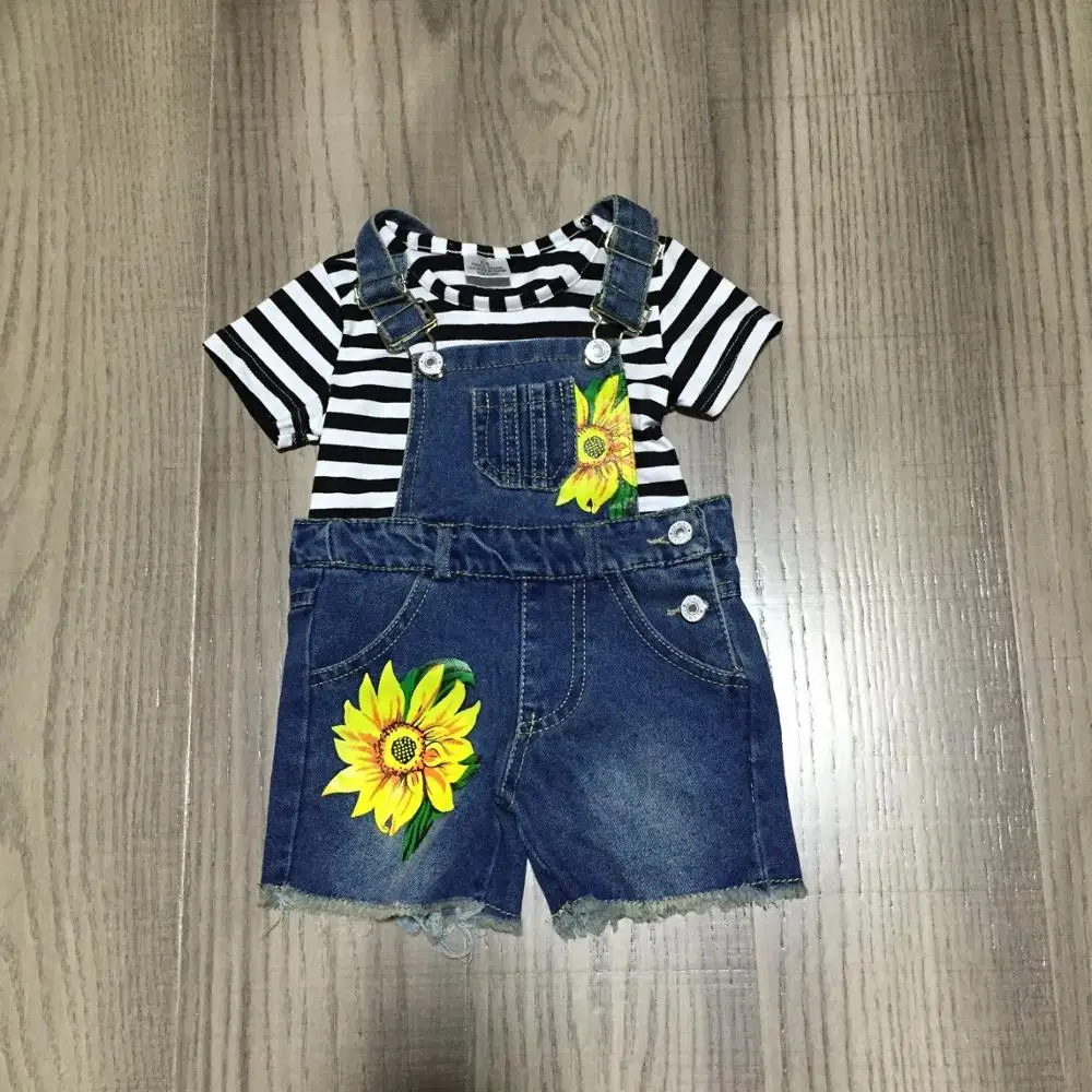 sunflower baby overalls