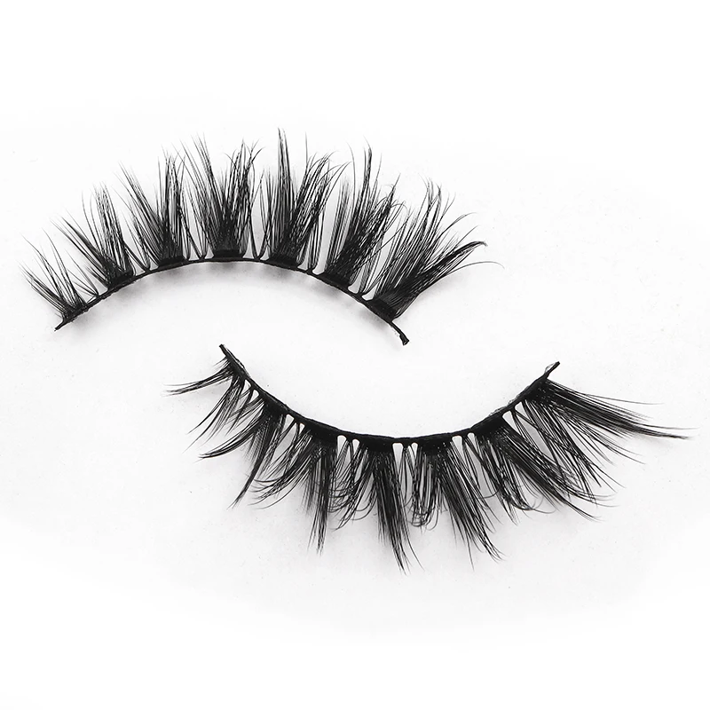 Искусственные норковые Eyelashes-7pairs 15 мм 5D Beauty Ручная работа долговечные