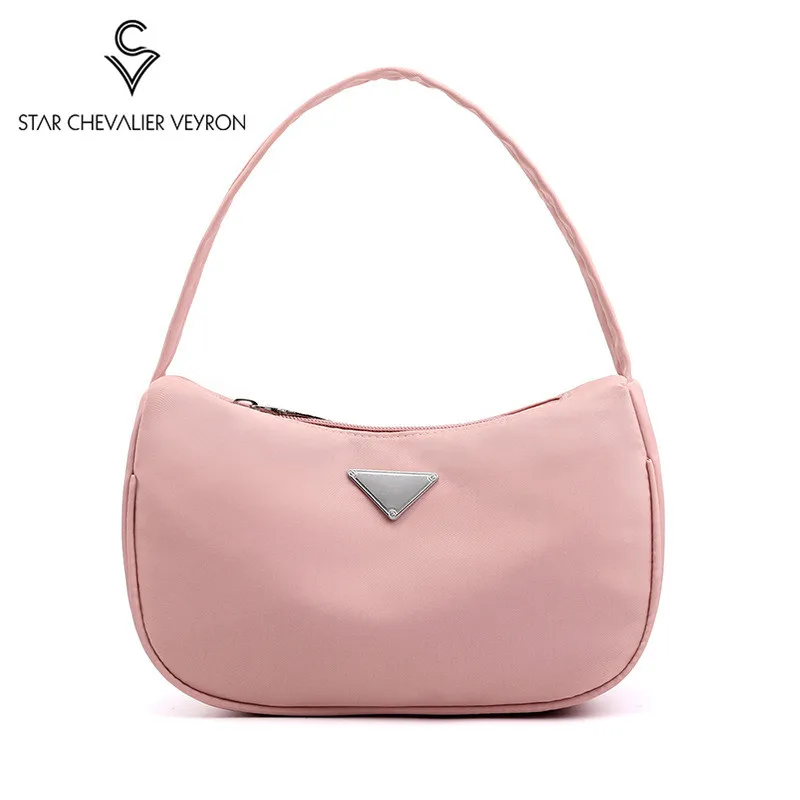 

SCV Female Personality Packet Handbags Bag 2020 Women's Fashion Bags Underarm Bag Casual Nylon Cloth Shoulder Handbags Totes Sac