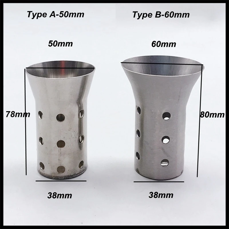 10pcs/lot OD:50mm/60mm Universal Motorcycle Exhaust Muffler Escape Demper Silencer Baffle DB Killer for Yamaha Suzuki Honda Pipe - Image 5