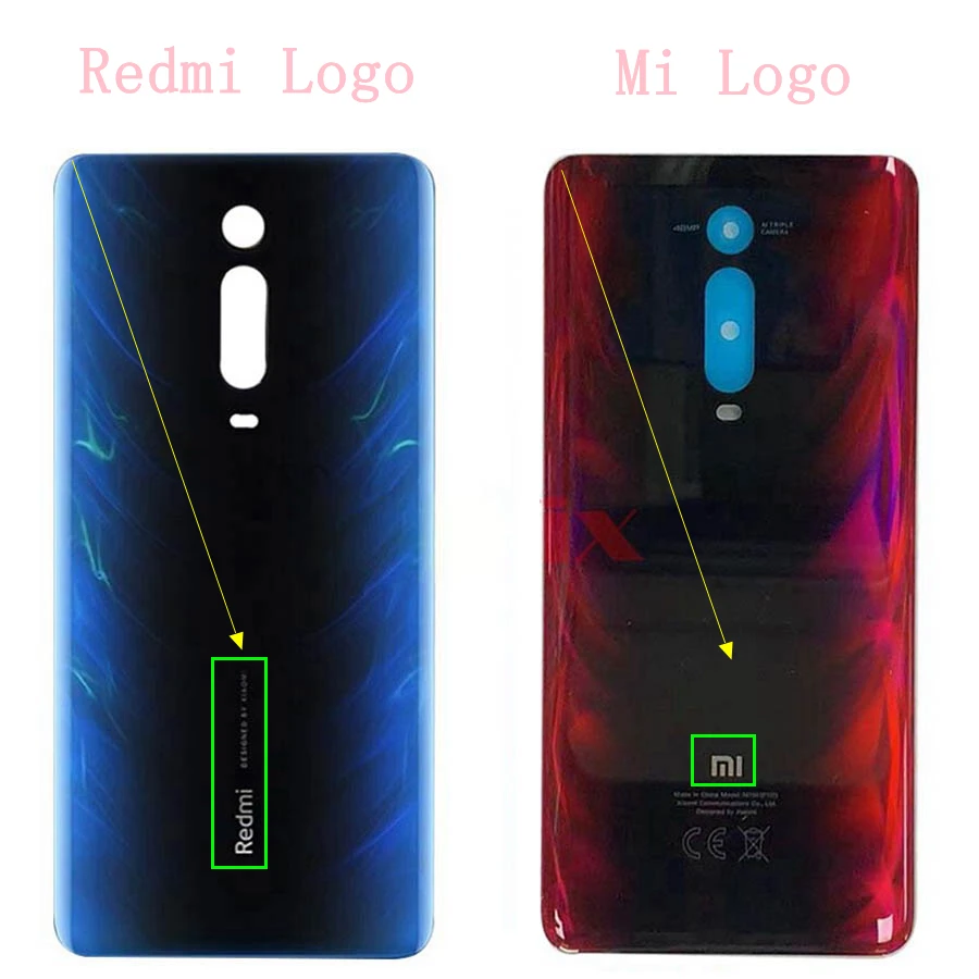 Xiao mi Red mi k20 Крышка для батареи для двери mi 9T Pro задний Чехол для задней панели красный mi K20 Pro запасные части для двери батареи K20