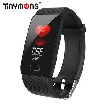 

Tinymons Q1 Smart Wristband Color Screen Bluetooth Smartband Pedometer Fitness Bracelet Tracker IP67 Waterproof Smart Bracelet