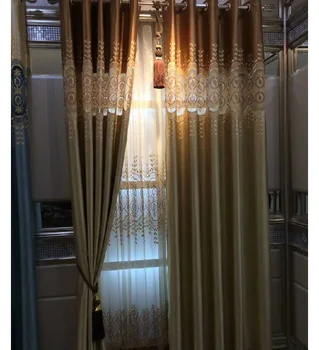 

Modern Minimalist for Bedroom Living Room Study Curtains Pearl Velvet Hollow Embroidery Stitching Curtains Luxury Velvet Curtain