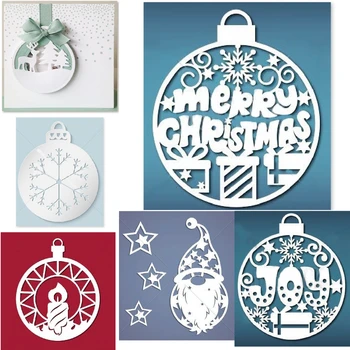 

Christmas Bell Decor Metal Cutting Dies Santa Claus Mould Scrapbook Dies for Stamp&Greet Card Making Cut Paper Craft 2020 New