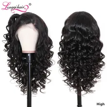 Longqi волосы свободная волна парик высокое соотношение Remy бразильский парик 13x4 13x6 кружева передние человеческие волосы парики для черных женщин 10-24 дюймов