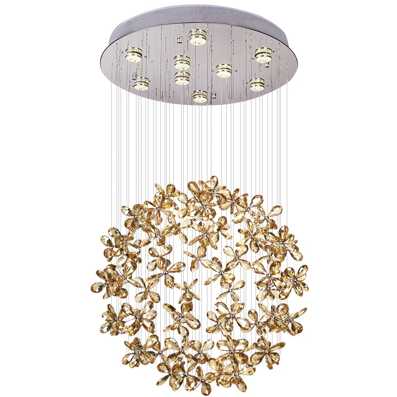

Modern Crystal Light Restaurant Light LED Chandelier Lighting Upscale Living Room Chandeliers Bedroom Light AC85-265V