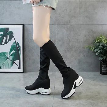 

Autumn Air Cushion All-match Shoes High Elastic Force Boots Increase Boots