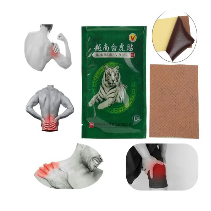 

8 шт., пластыри с тигровым бальзамом для снятия боли в суставах