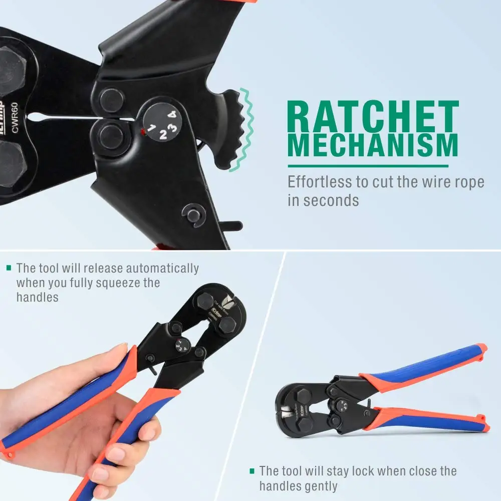 iCrimp Wire Cutter, Shear Cut, Electrician's Cable Cutting Pliers