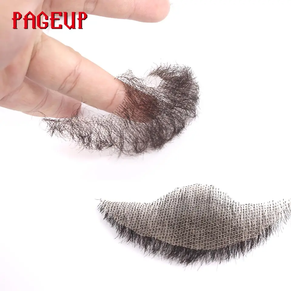 Pageup Nep кружевная борода поддельная борода для мужчин усы ручной работы из натуральных волос Barba Falsa косплей синтетические кружева невидимые бороды