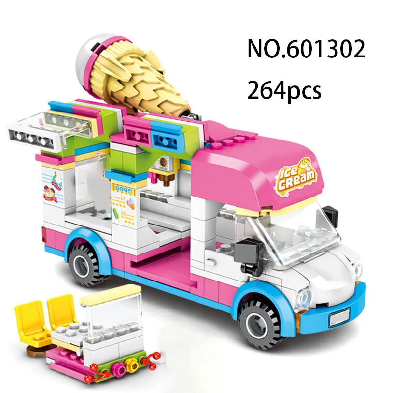 

264pcs City Mobile Sales Car Building Blocks Model Assemble toy brick for Children Christmas Gifts compatible with legoingly