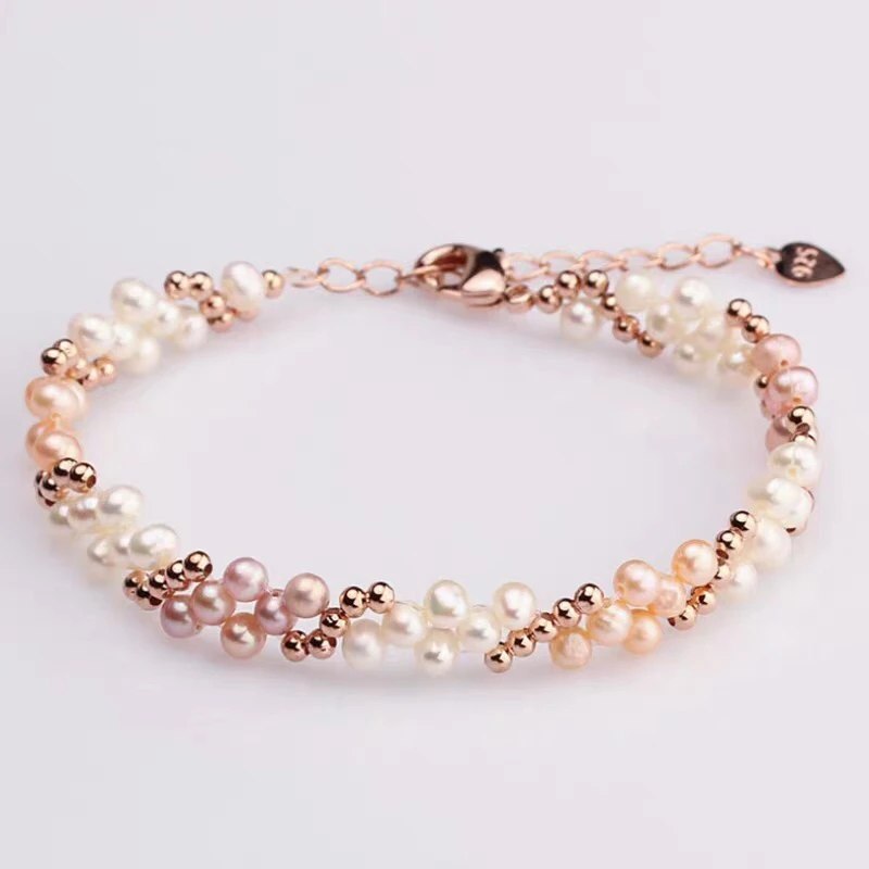 Новое поступление, браслет из натурального пресноводного жемчуга, классический браслет, модные украшения, 10 шт./лот