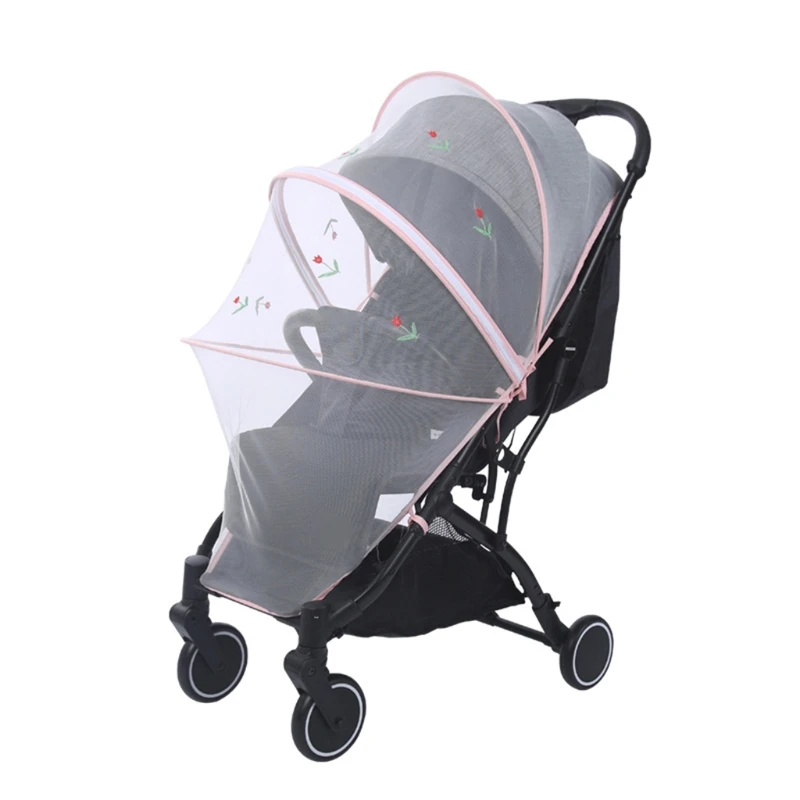 Universal Safe Children Crib Net Baby Pushchair Anti-bug Netting Infant Protection Mesh Stroller Accessories baby trend sit and stand stroller accessories	