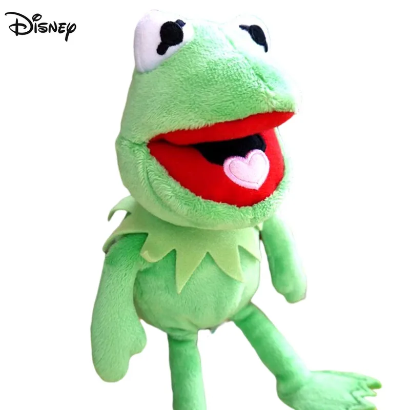 Original Disney Movie Muppet Show Anime Cartoon Kermit Frog Plush Toy Kawaii Soft Stuffed Doll Soft Children Doll 23cm
