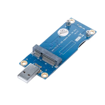 

Mini PCI-E to USB Adapter Card WWAN Test Converter Adapter Card 3G/4G Module with SIM Card Slot