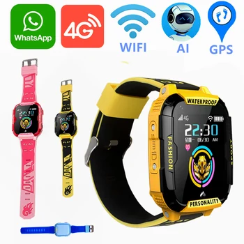

Smart Watch 4g Android Kids Gps Global Version Sim Wifi Phone Bracelet Children's Digital Connected Watch Ios French on A Magnet