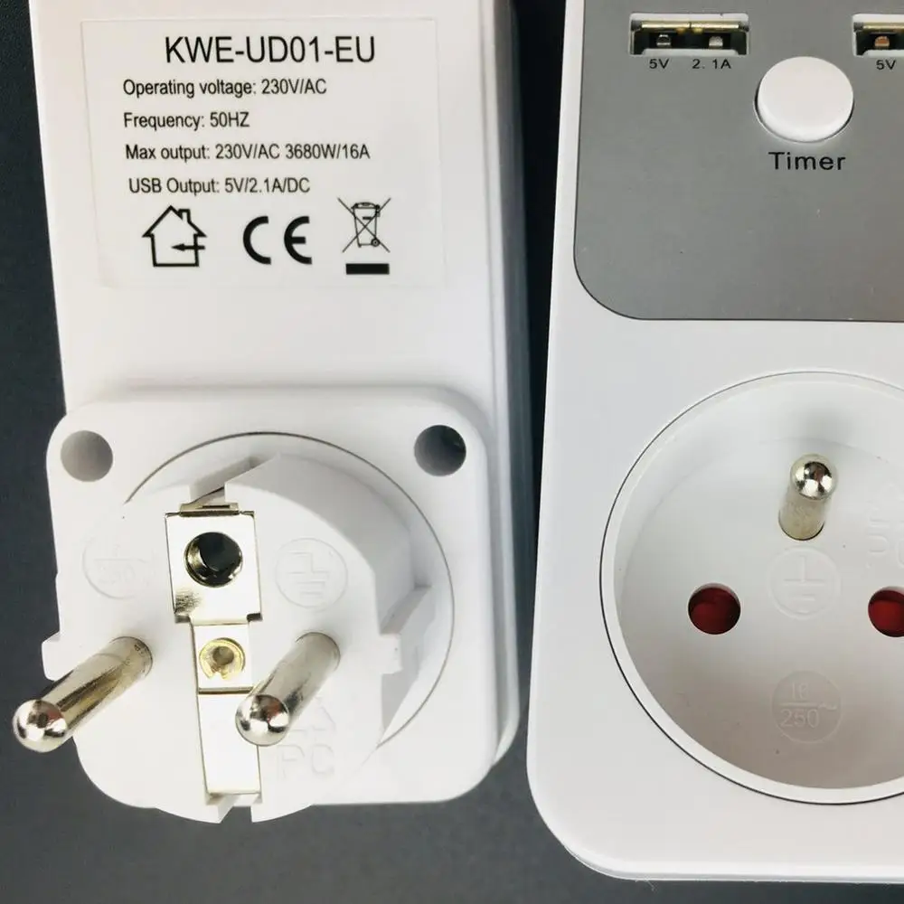 Двойной USB разъем Синхронизации таймер переключатель обратного отсчета розетка контроллер умный дом настенный стол USB зарядное устройство адаптер штекер