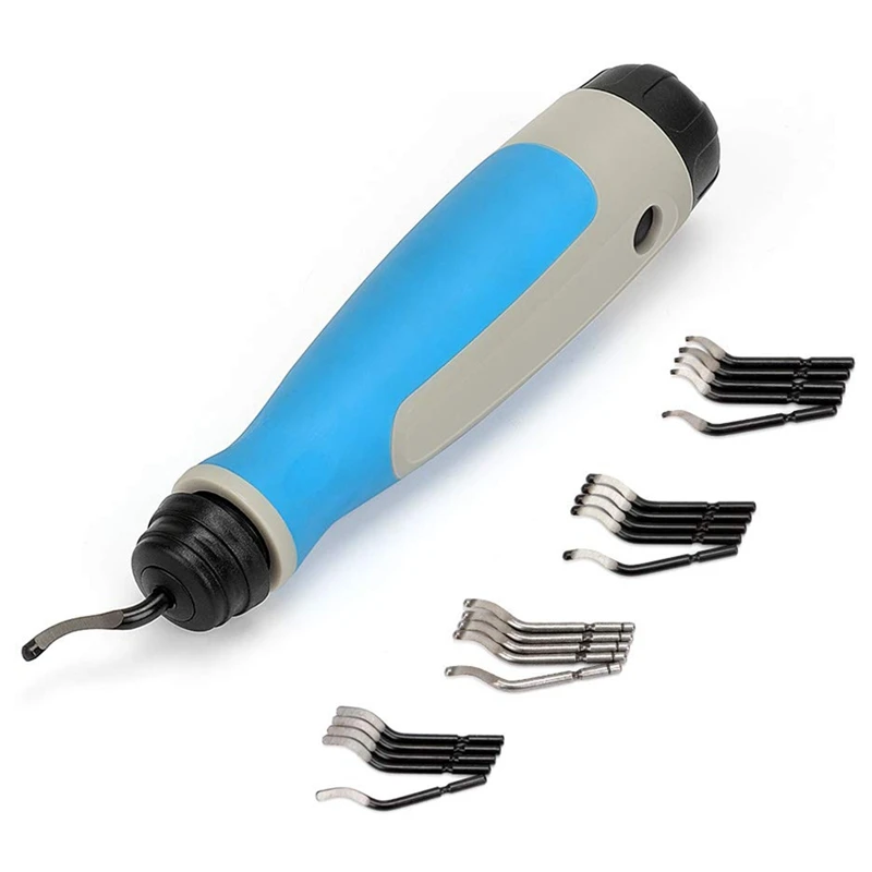 

Hand Deburring Tool Kit Set with 20 HSS Blade- Practical for Cutting Deburrs Wood, Plastic, Aluminum, Copper and Steel