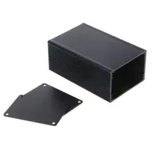 Черный 100x76x35 мм Коррозионностойкий алюминиевый корпус чехол проект электронный DIY