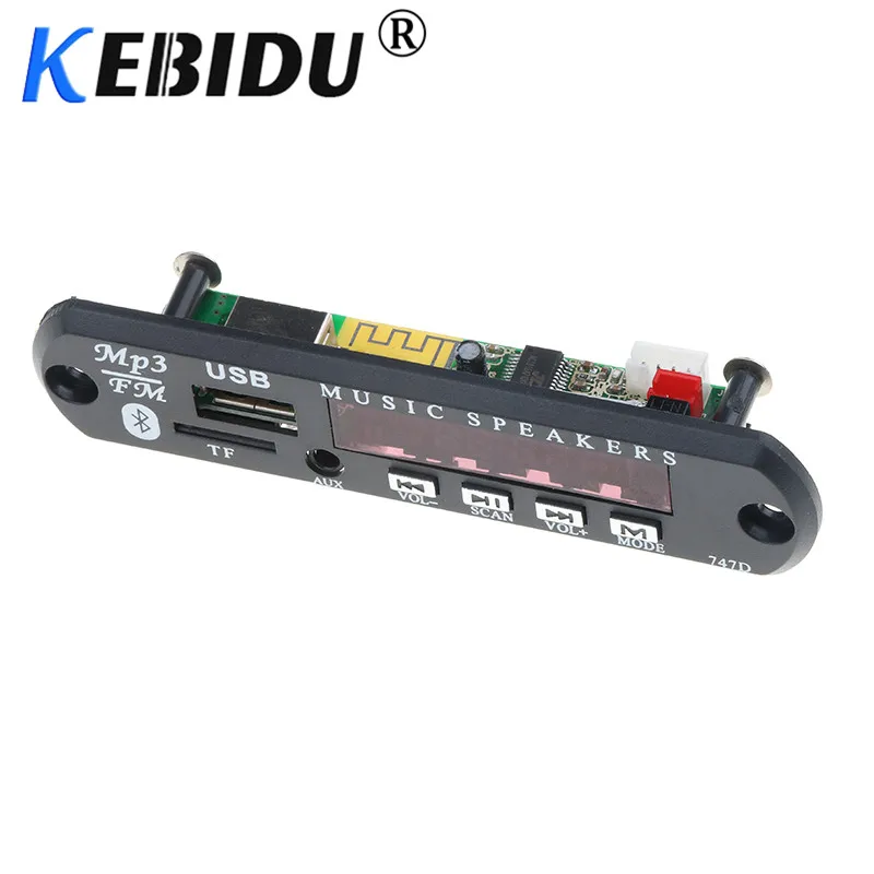 Kebidu 12 в MP3 декодер Bluetooth беспроводной Bluetooth MP3 WMA декодер плата аудио модуль USB TF радио для автомобиля удаленный музыкальный динамик