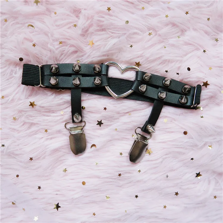 Harnais De Jambe Punk Pour Femme - Porte-jarretelles élastique - Style Gothique Harajuku - Pour Fête, Club, Halloween, Danse