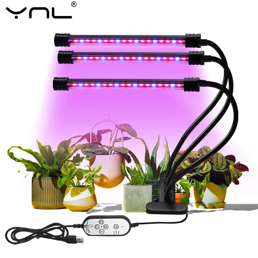 

LED Grow Lights USB 5V Dimmable Table Clip Phytolamp Full Spectrum Phyto Lamps For Plant Hydroponic Greenhouse Seed Growth Lamp