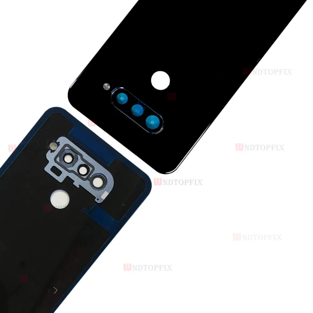 Стекло для LG Q70 Батарея крышка дверца батарейного Q70 сзади Корпус задний Чехол с объективом+ клей Запасная часть