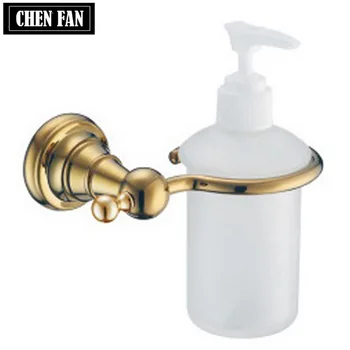 

Green Ancient Rose Gold Kitchen Sink Wall Hangers Soap Dispenser Detergent Bottle Hotel Dull Polish Plastic Sannitizer Replaceme