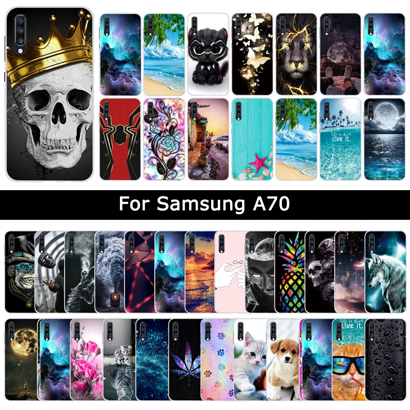 Мягкий силиконовый чехол из ТПУ для Samsung Galaxy A70 A 70 с рисунком мультфильма
