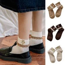 Meias casuais tubo selvagem meias inverno wicking suor esportes maré meias meias doce menina algodão meias