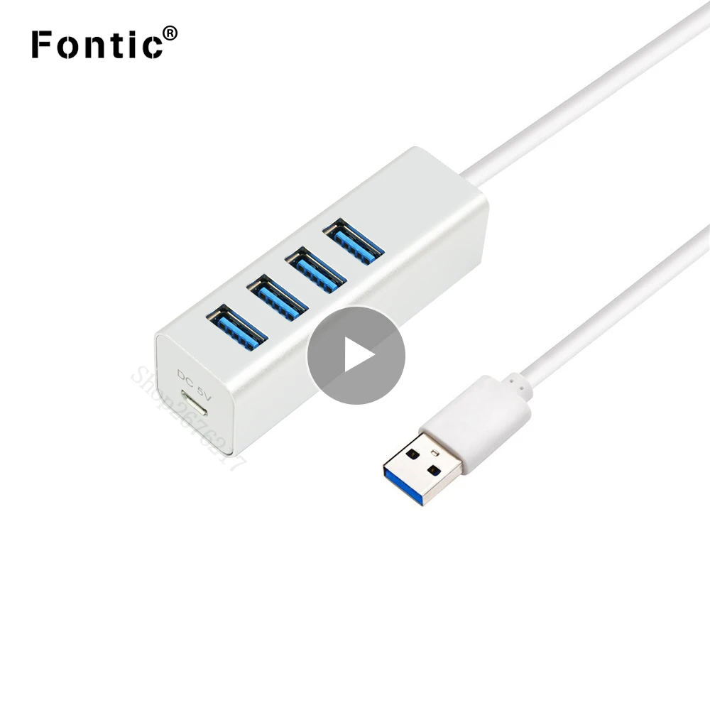 USB 3 0 концентратор с 4 портами алюминиевый портативный OTG сплиттер для Macbook