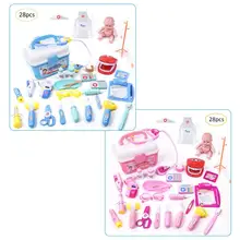 Детский игровой домик-головоломка 28 шт. детские игрушки для ролевых игр деревянные ролевые игры, медицинский шкаф для мальчиков и девочек