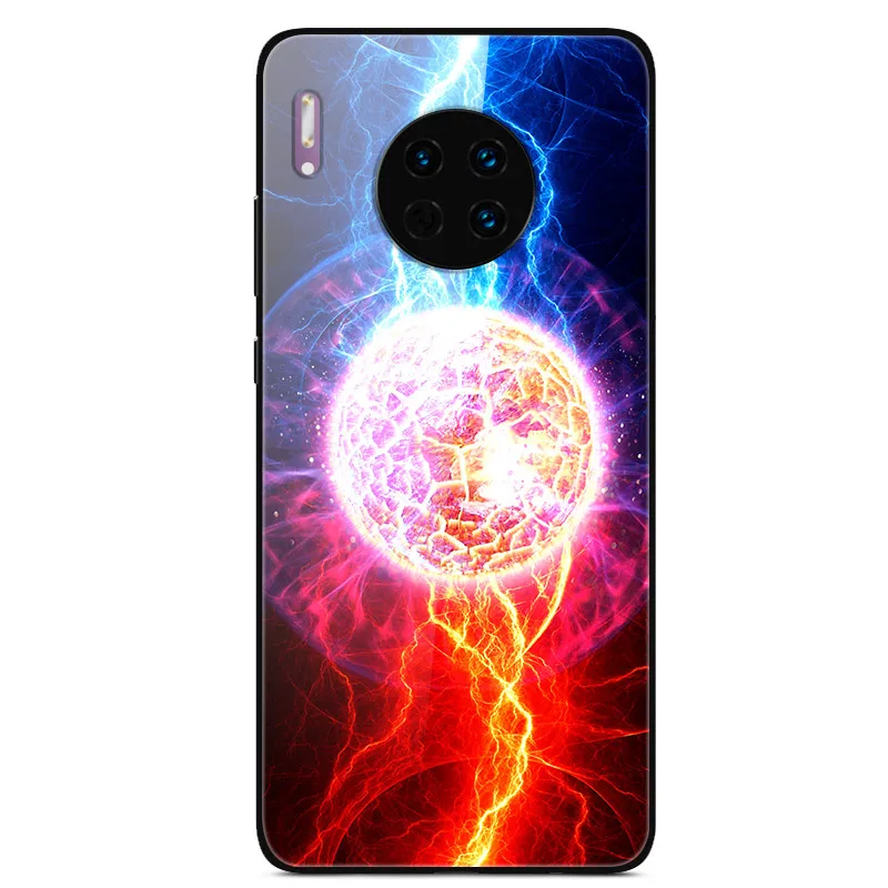06 Для huawei mate 30 Pro Чехол из закаленного стекла, планета космос, чехол из стекла для huawei mate 30 mate 30 Pro 30Pro Coque Shell Для huawei mate 30 Lite 30 Lite, стеклянный чехол - Цвет: 06
