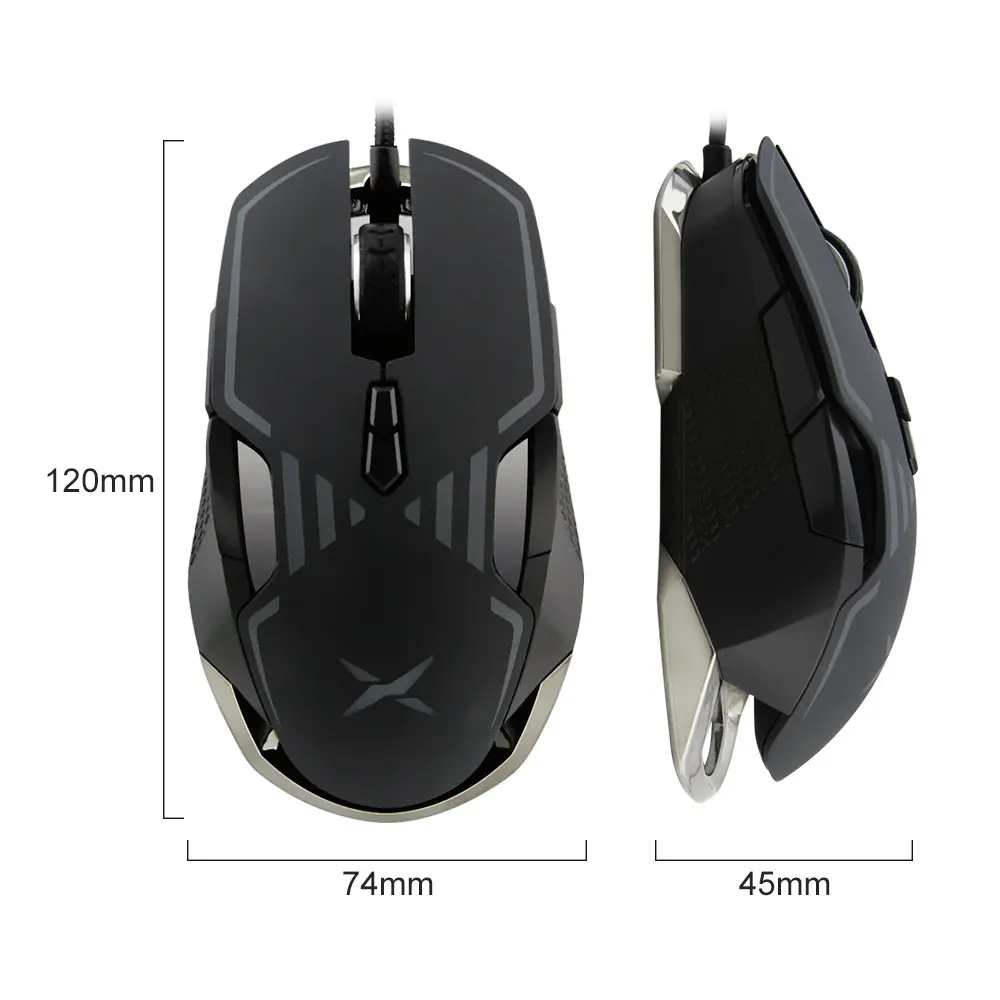 Вертикальная мышь Delux M628 USB Проводная Мышь RGB Эргономика Opitical Mice16000DPI Регулируемый