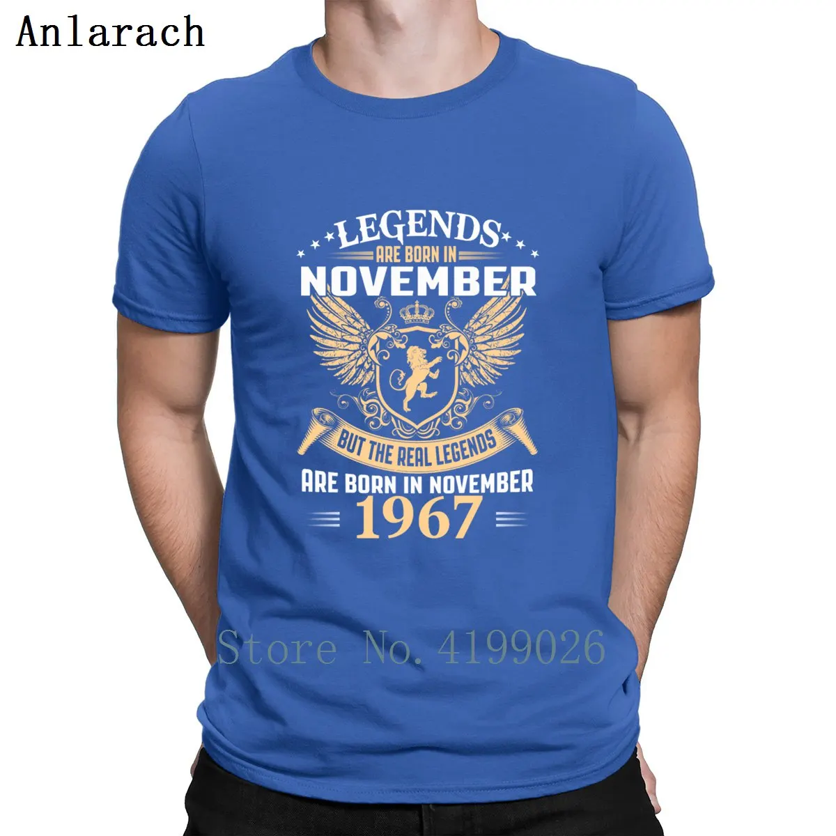 Royalblue Legends Are Born In November 1967 футболка с изображениями персонажей новая одежда футболка для мужчин лето веселье Большие размеры хип-хоп топы - Цвет: Royalblue