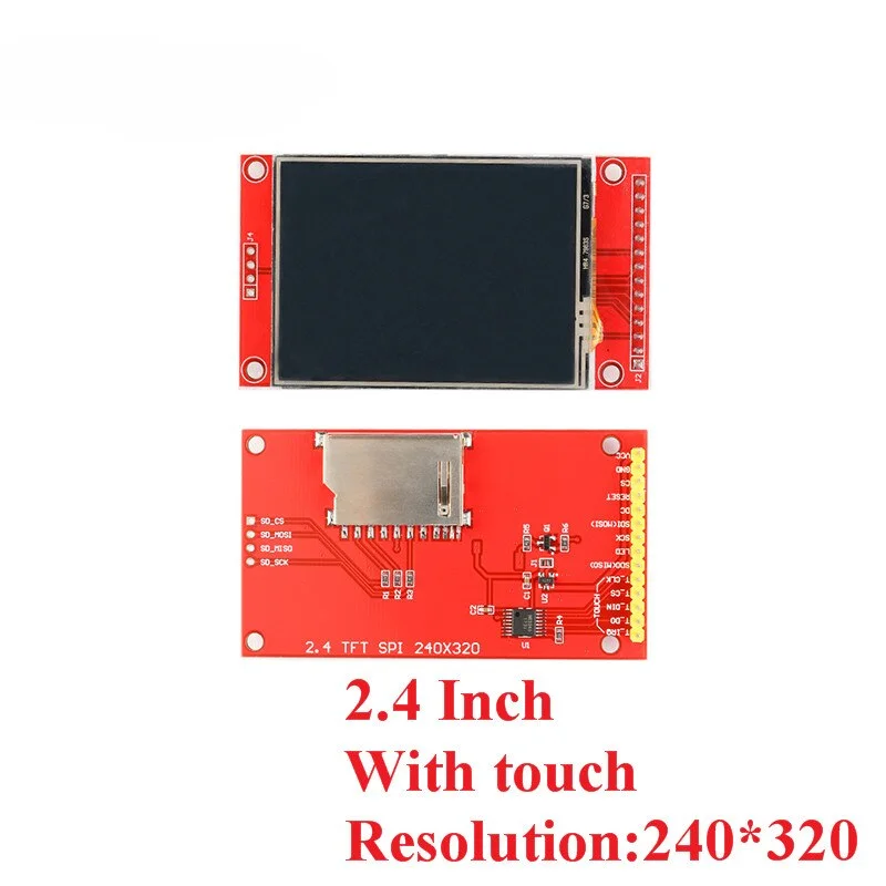 2.4 Inch with touch 1,44/1,8/2,0/2,2/2,4/2,8 дюймов TFT Цвет Экран ЖК-дисплей Дисплей модуль привода ST7735 ILI9225 ILI9341 Интерфейс SPI 128*128 240*320 - Цвет: 2.4 Inch with touch