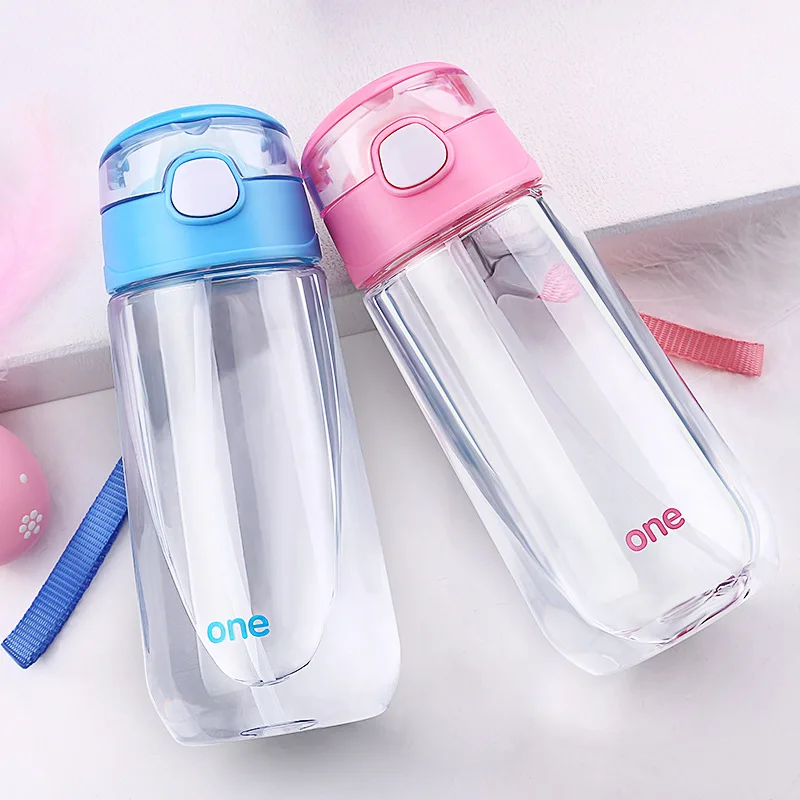 

Creative Plastic Cup Children's Cup Portable Student Sippy Cup Pc Environmental Protection Material