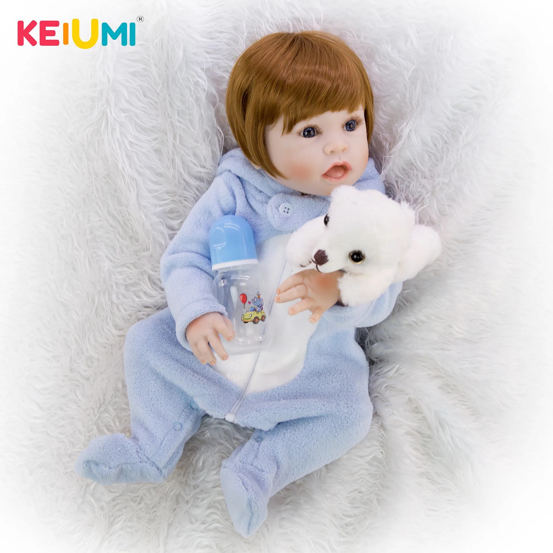 

Keiumi Reborn Baby Doll 23-Inch 57 Cm Model Infant All Silica Gel GIRL'S