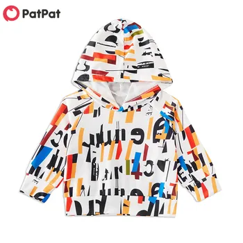 

PatPat 2020 New Spring and Autumn Baby / Toddler Stylish Letter Allover Hoodie for Kids Boy and Girl Hoodies Clothes
