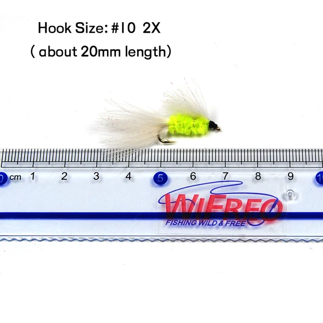 Ninfe Artificiali 12 Mosche Artificiali Da Pesca - Ninfe Con Testa Dorata Per Trota E Lebrida Mosche Da Pesca - Foto 5