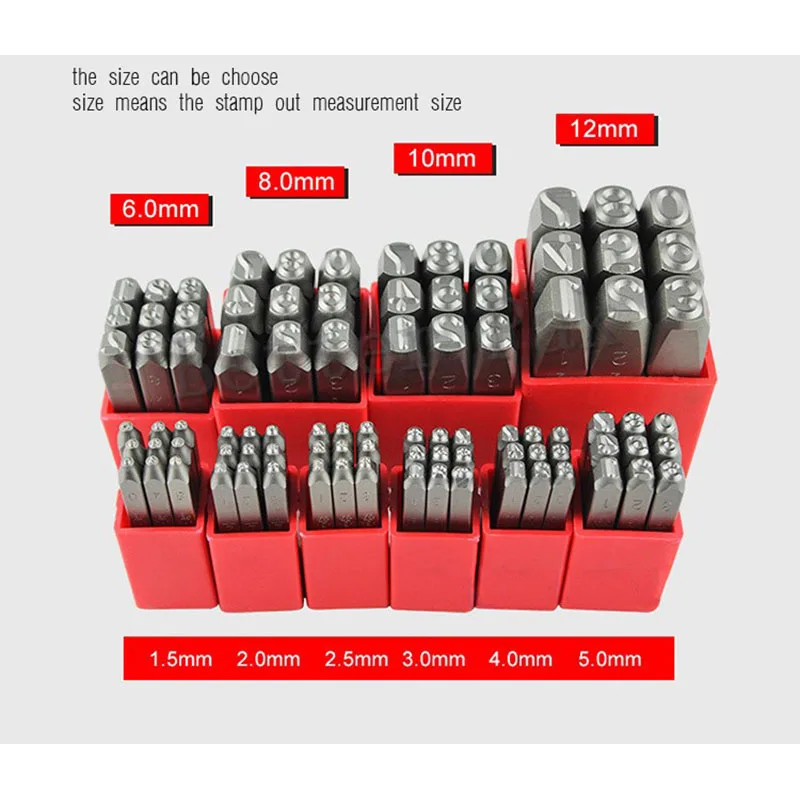 8/10MM Standard Number BateRpak car chassis number stamp punch Number(0-8) 9pcs/box | Инструменты