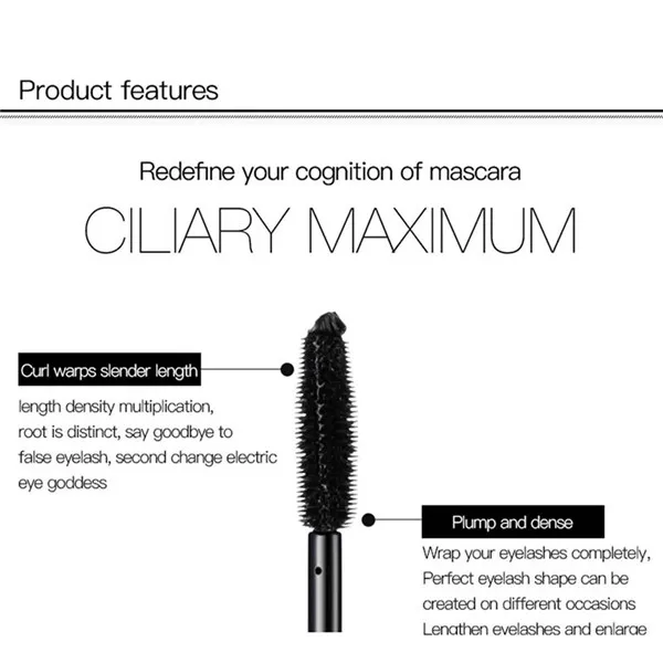 Тушь для ресниц для натурального макияжа Водостойкая тушь для ресниц