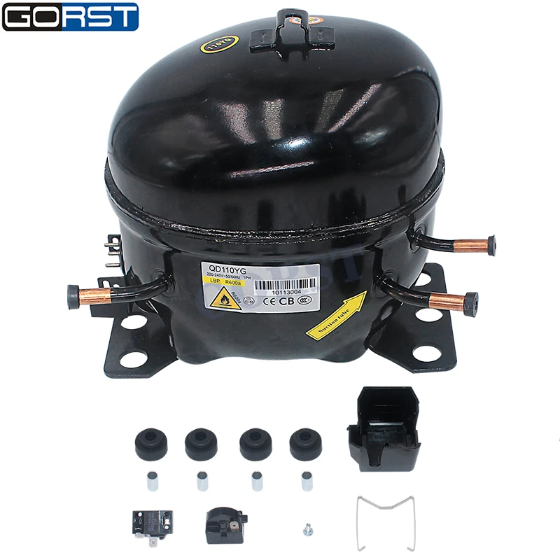 Compresor de aire para refrigeración de coche, 220V, 240V, R600a, nevera, congelador, alterna Solar compresor de baja presión trasera| | -