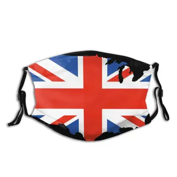 

protective mask with filter Union Jack anti dust PM2.5 reuse adult teen child girl