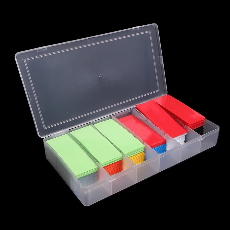 

280 Pcs PVC Heat Shrink Tubing Tube Wrap Kit For 18650 18500 Battery Flat 18.5mm