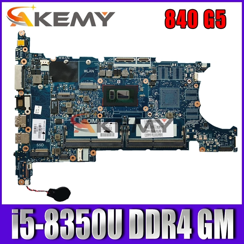 For HP ELITEBOOK 840 850 G5 Laptop Motherboard With i5-8350U CPU L15518-001 6050A2945601-MB-A01 DDR4 MB 100% Tested Fast Ship | Компьютеры