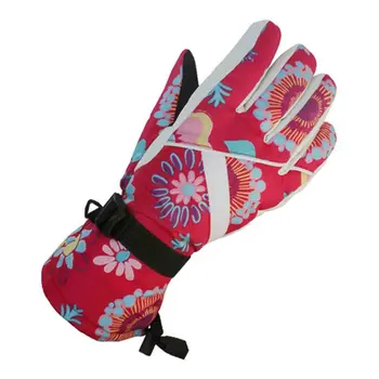 

Women's touch screen ski gloves ski outdoor winter riding windproof warm girls mobile phone sliding screen thick gloves