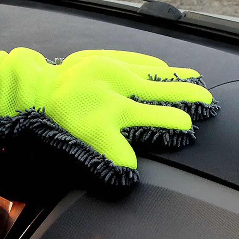 Finger Car Washing Gloves Multifunction Cleaning Brush