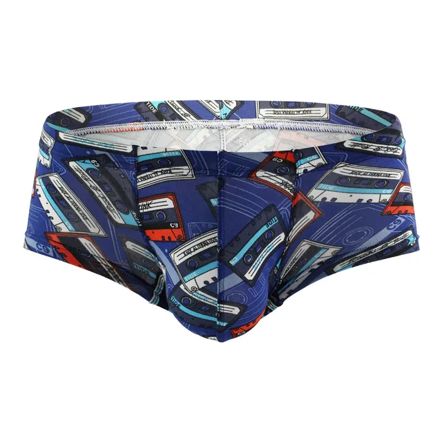 Funny Men Underwear Mini Boxer Shorts Cartoon Printed Trunks U-convex Pouch  Male Panties Masculina Cuecas Gay Tangas Hombre - Boxers - AliExpress