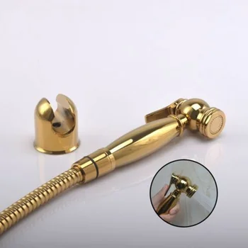 

5 set Gold Diaper Bidet Sprayer Shower Shattaf Spray Douche kit Jet W/ Holder Hose